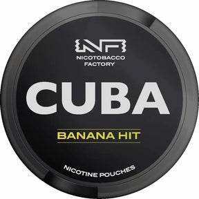 CUBA Blackline Banana Hit 43mg nicotine pouches banana flavour UK