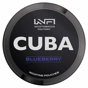 CUBA Blackline Blueberry 43mg nicotine pouches blueberry flavour UK