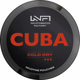 Buy CUBA BLACKLINE Cold Dry 43mg Nicotine Pouches