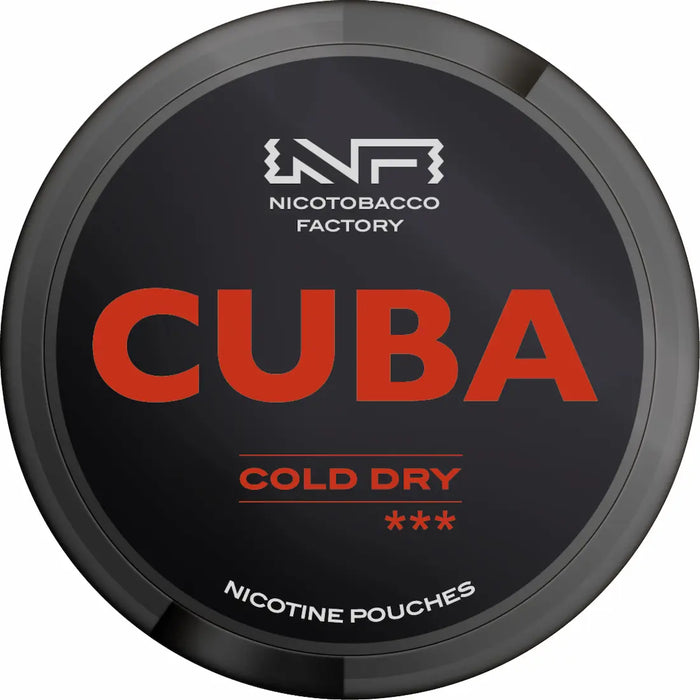 Buy CUBA BLACKLINE Cold Dry 43mg Nicotine Pouches