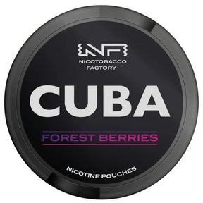 CUBA Blackline Forest Berries 43mg nicotine pouches mixed berry flavour UK