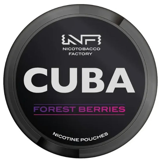 CUBA Blackline Forest Berries 43mg nicotine pouches mixed berry flavour UK
