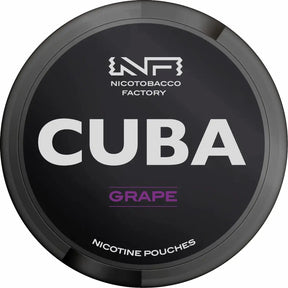 CUBA Blackline Grape 43mg nicotine pouches sweet grape flavour UK