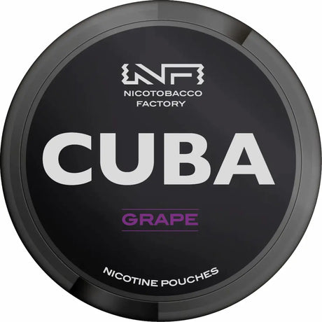 CUBA Blackline Grape 43mg nicotine pouches sweet grape flavour UK