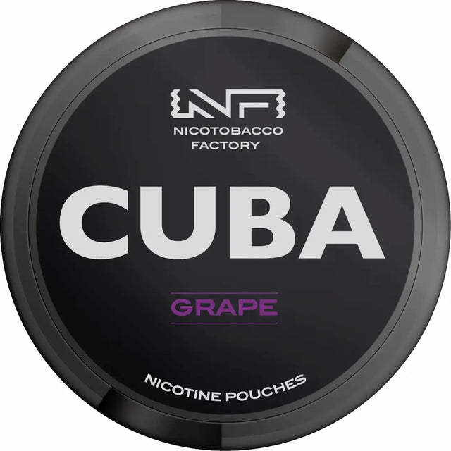 CUBA Blackline Grape 43mg nicotine pouches sweet grape flavour UK