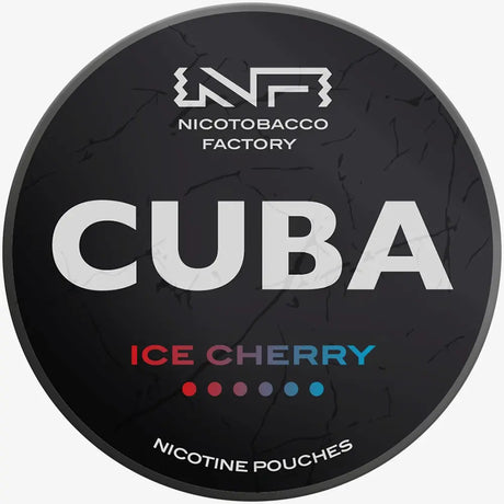 CUBA Blackline Ice Cherry 43mg nicotine pouches can