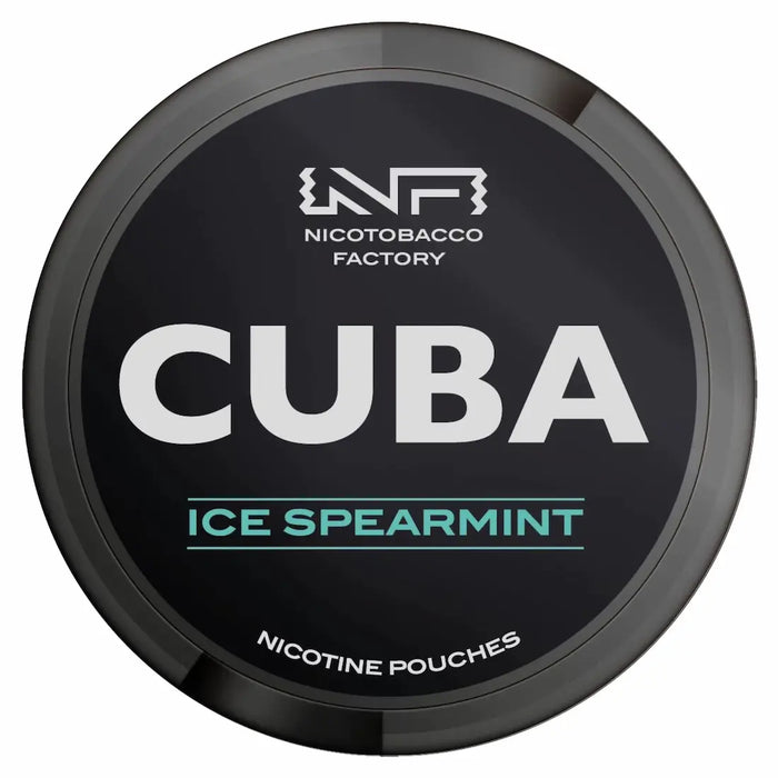 CUBA Blackline Ice Spearmint 43mg nicotine pouches cooling mint flavour UK