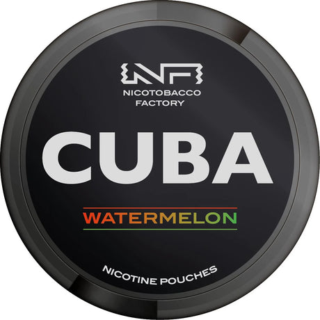 CUBA Blackline Watermelon 43mg nicotine pouches juicy watermelon flavour UK
