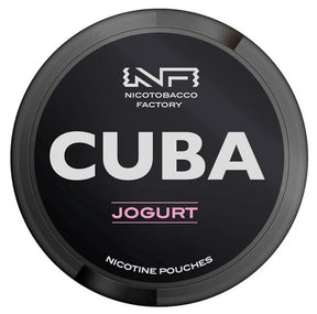 CUBA Blackline Yogurt 43mg nicotine pouches creamy flavour UK