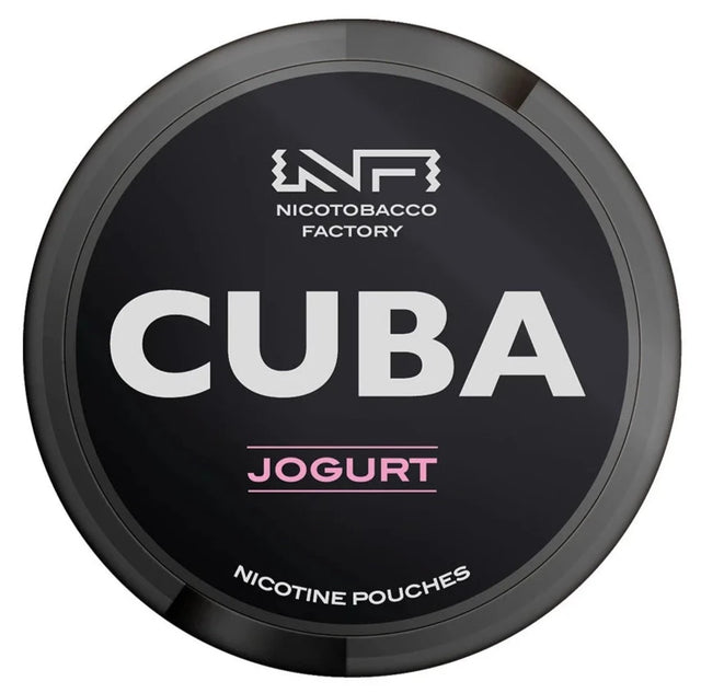 CUBA Blackline Yogurt 43mg nicotine pouches creamy flavour UK