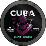 Cuba Mint Fresh 30mg nicotine pouches can with fresh mint flavour
