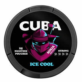 CUBA Ninja Ice Cool 150mg nicotine pouches can, 25 pouches