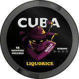 CUBA Ninja Liquorice 150mg nicotine pouches liquorice flavour