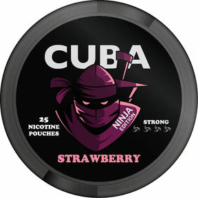 CUBA Ninja Strawberry 150mg nicotine pouches strawberry flavour