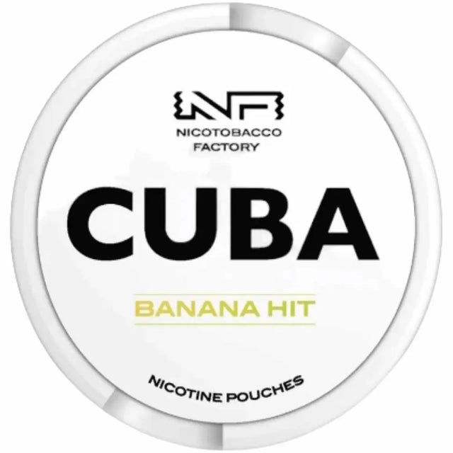 CUBA Whiteline Banana Hit 16mg nicotine pouches banana flavour UK