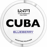 CUBA Whiteline Blueberry 16mg nicotine pouches blueberry flavour UK
