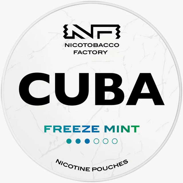 CUBA Whiteline Freeze Mint 16mg nicotine pouches can