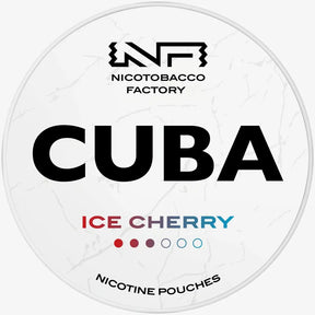 CUBA Whiteline Ice Cherry 16mg nicotine pouches can