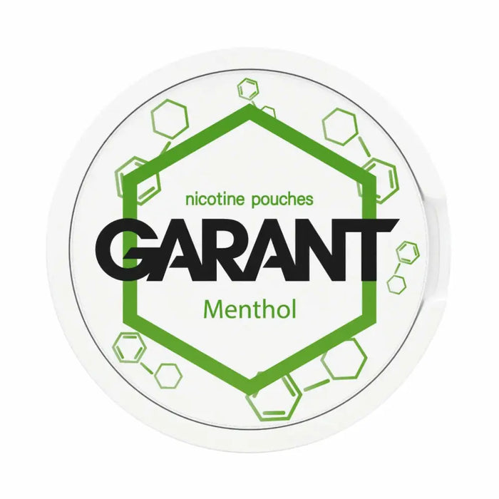 GARANT Menthol 20mg nicotine pouches strong menthol cooling flavour UK
