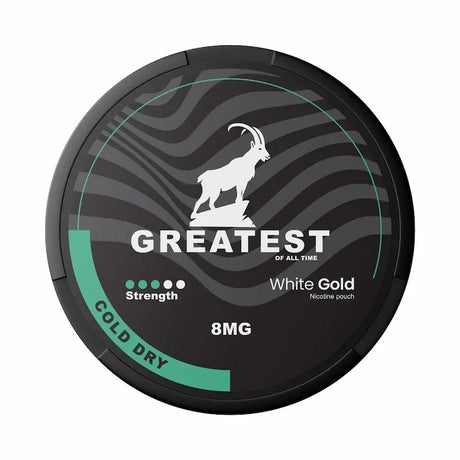Greatest Cold Dry 9mg nicotine pouches UK light mint flavour