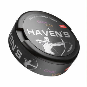 Haven Grape Cola 50mg nicotine pouch can and pouches