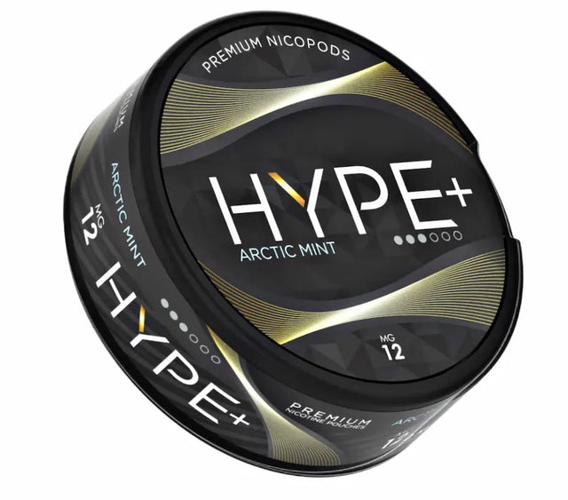 HYPE+ Arctic Mint 12mg nicotine pouches cool mint flavour UK
