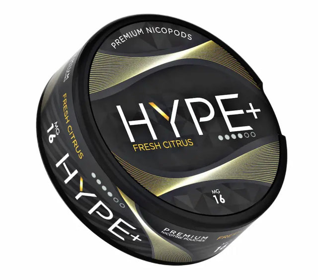 HYPE+ Fresh Citrus 16mg nicotine pouches citrus flavour UK