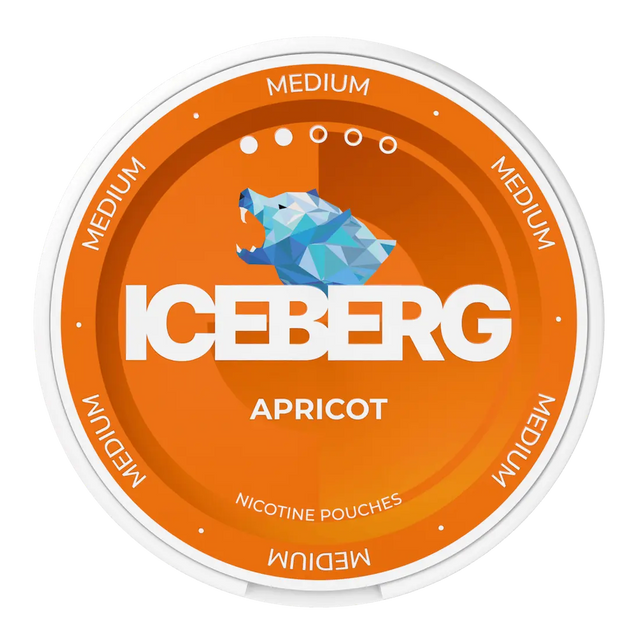 ICEBERG Apricot 20mg nicotine pouches with apricot flavour
