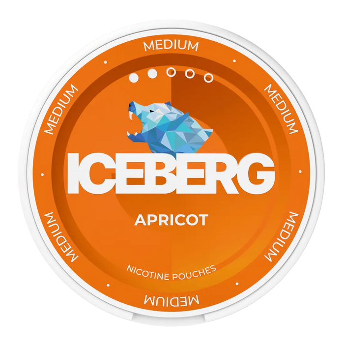 ICEBERG Apricot 20mg nicotine pouches with apricot flavour
