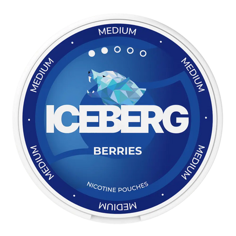 ICEBERG Berries 20mg nicotine pouches with mixed berry flavour