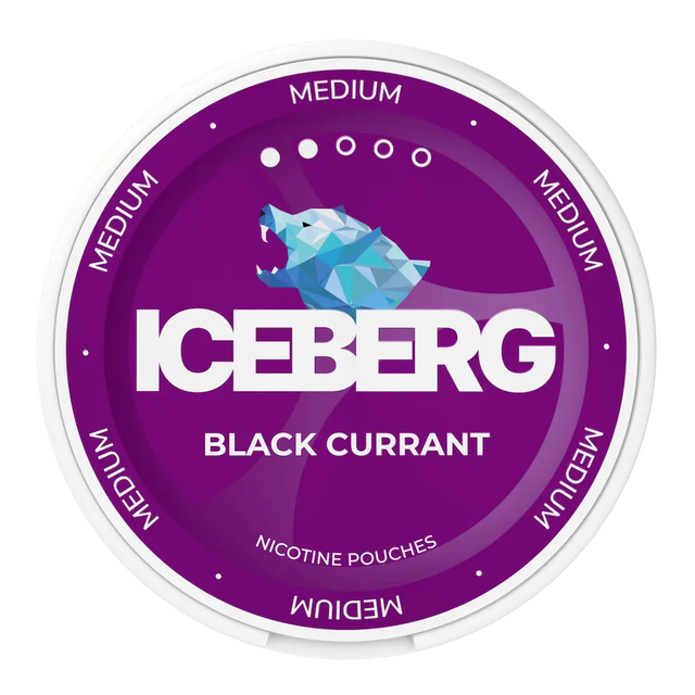 ICEBERG Black Currant 20mg nicotine pouches with blackcurrant flavour
