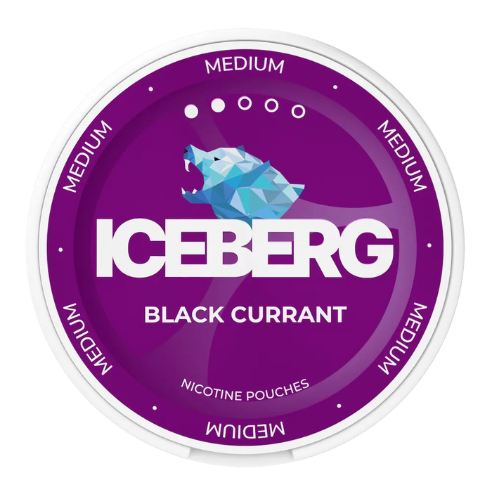ICEBERG Black Currant 20mg nicotine pouches with blackcurrant flavour