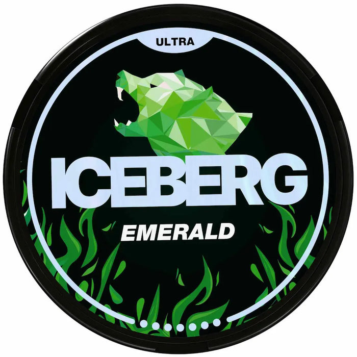ICEBERG Emerald 70mg strong nicotine pouches can