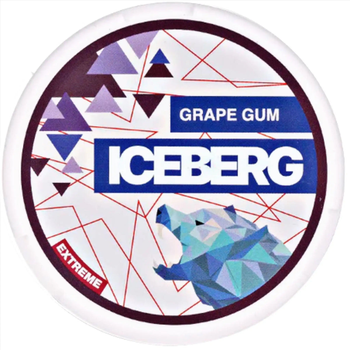 ICEBERG Grape Gum 50mg nicotine pouches