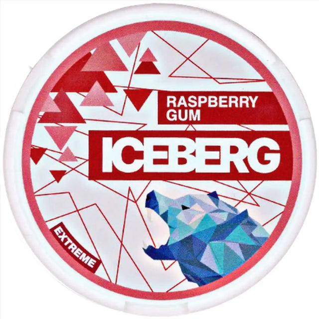 ICEBERG Raspberry Gum 50mg nicotine pouches