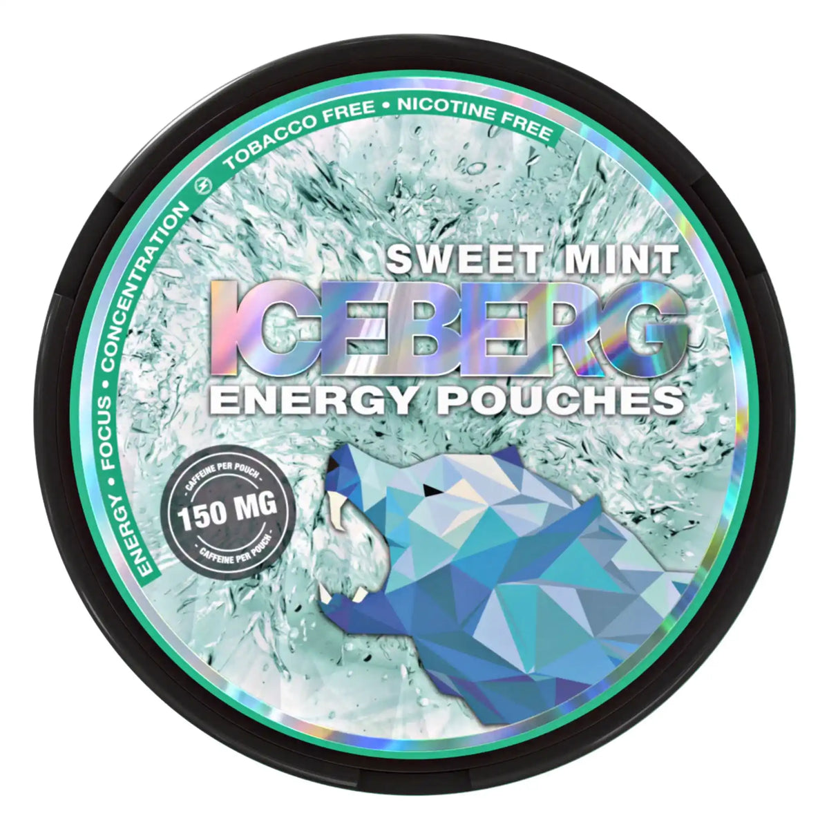 ICEBERG Sweet Mint 150mg caffeine pouches