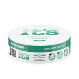 Side of the It’s Fresh Mint 20mg can, 20 slim tobacco-free nicotine pouches