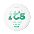 It’s Fresh Mint 20mg nicotine pouches UK, front of the can with the X Strong strength label