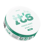It’s Fresh Mint 12mg nicotine pouch can at an angle, clean, smooth mint flavour