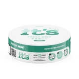 Side of the It’s Fresh Mint 12mg can, 20 slim tobacco-free nicotine pouches