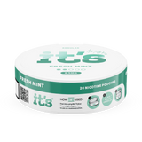 Side of the It’s Fresh Mint 8.5mg can, 20 slim tobacco-free nicotine pouches