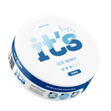 It’s Ice Mint 12mg nicotine pouch can at an angle, crisp, icy mint flavour