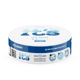 Side of the It’s Ice Mint 8.5mg can, 20 slim tobacco-free nicotine pouches