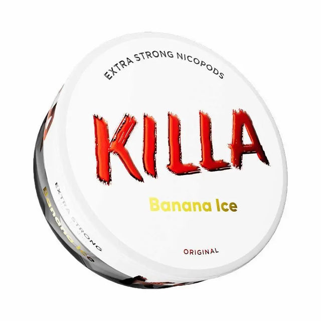 Killa Banana Ice 16mg nicotine pouches UK banana flavour cooling pouch