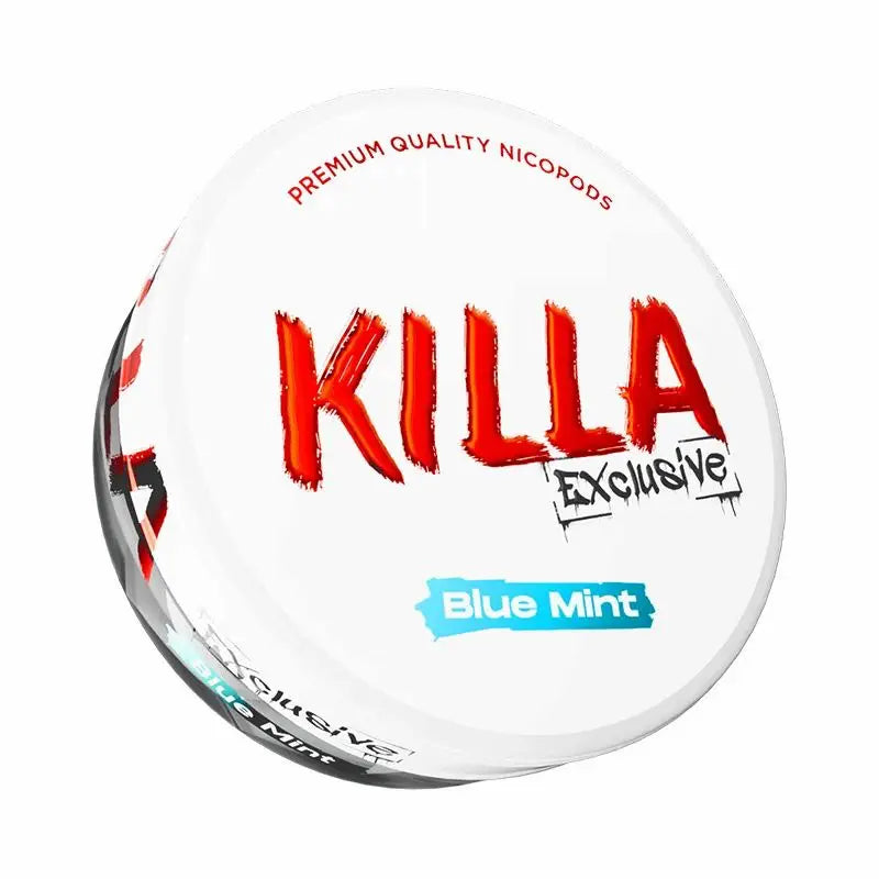 Killa Exclusive Blue Mint 16mg nicotine pouches UK cooling mint flavour strong pouch