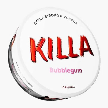 Killa Exclusive Bubblegum 16mg nicotine pouches UK sweet candy flavour strong pouch