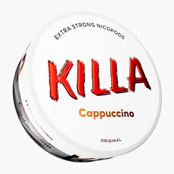 Killa Exclusive Cappuccino 16mg nicotine pouches UK coffee flavour strong pouch