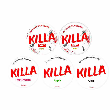 Killa Exclusive Fresh 16mg bundle of 5 nicotine pouches UK strong fresh flavour multi pack