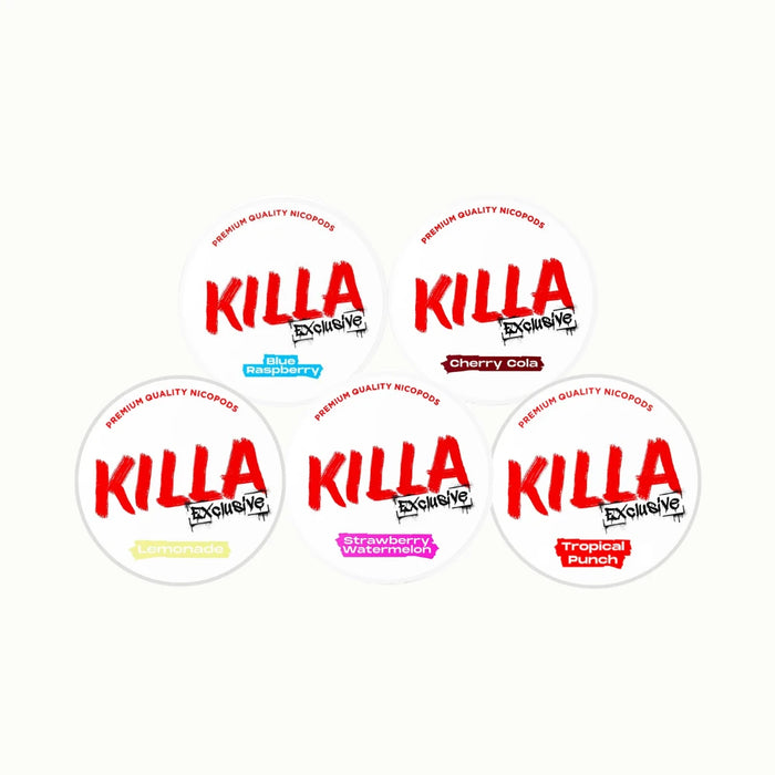 Bundle of 5 KILLA Exclusive Tropic 16mg nicotine pouches