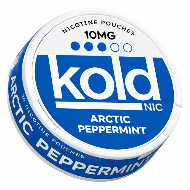 KOLDNIC Arctic Peppermint 10mg nicotine pouches, 20 pouches per can